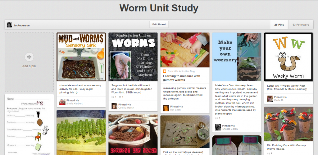 earthworm unit study