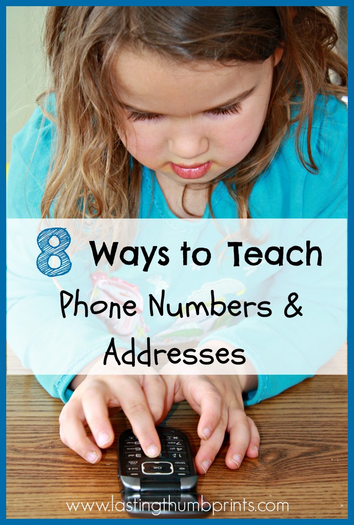 8 Ways to Teach Children Their Address and Phone Number