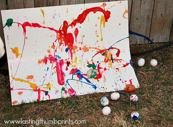 painting with eggs