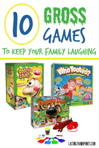 These gross family games will have your family laughing for hours! Perfect for family night or just because. These games also make great gifts.