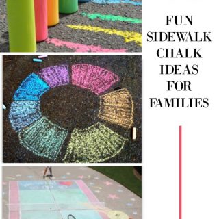 Frugal family fun! Check out these ideas to have fun using sidewalk chalk with your family!
