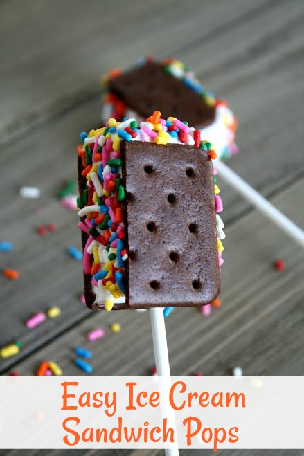 Looking for the perfect party or celebration treat? These Easy Ice Cream Sandwich Pops Are Perfect!