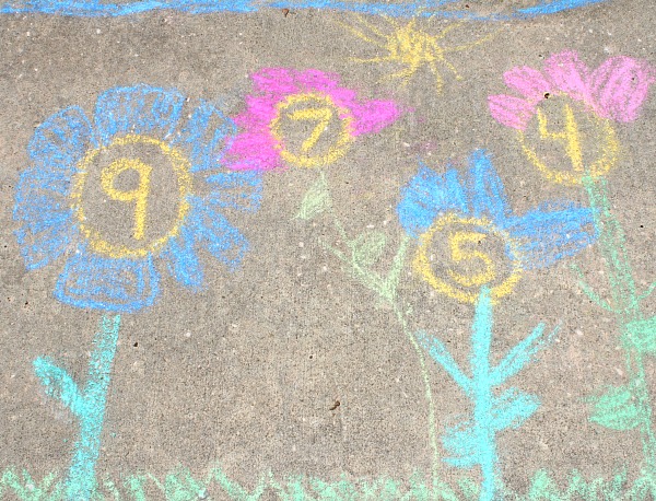Chalk Counting Garden