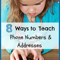 8 Ways to Teach Children Their Address and Phone Number