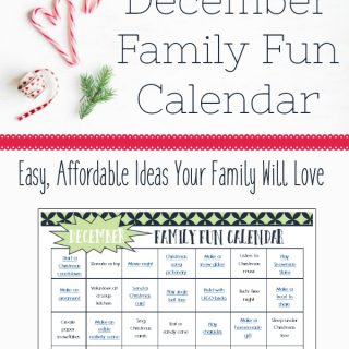 December Family Fun Printable Calendar